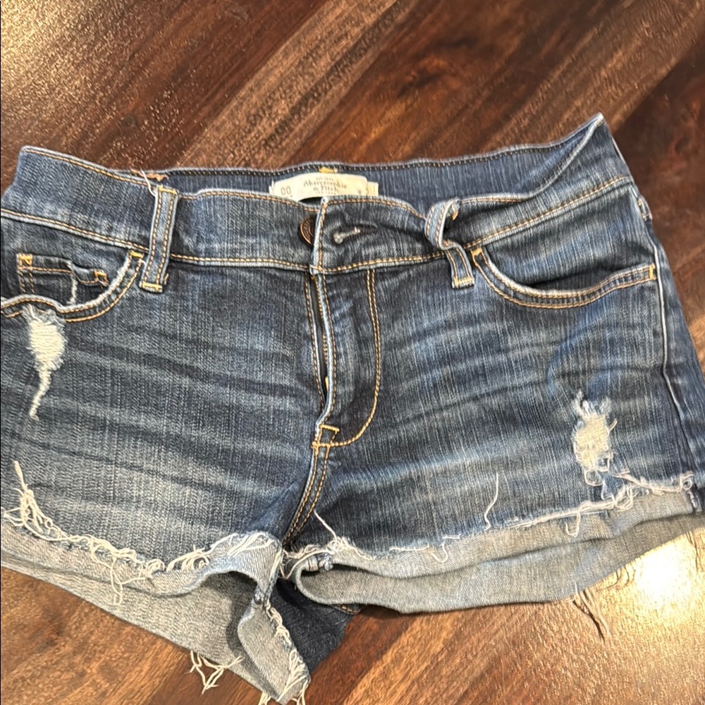 Abercrombie & Fitch Blue Denim Shorts